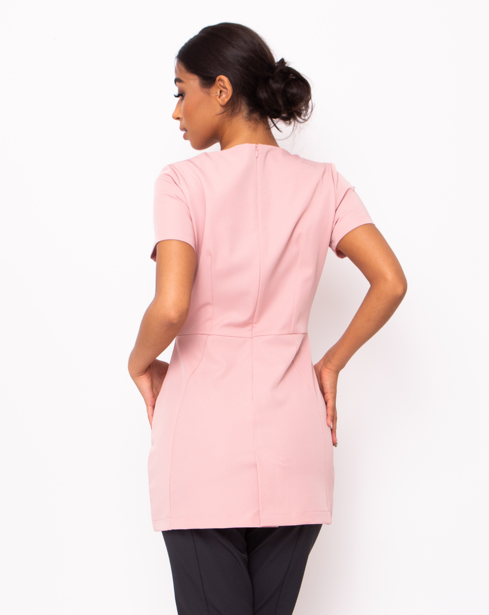 Diva Asymmetric Beauty Tunic - Blush