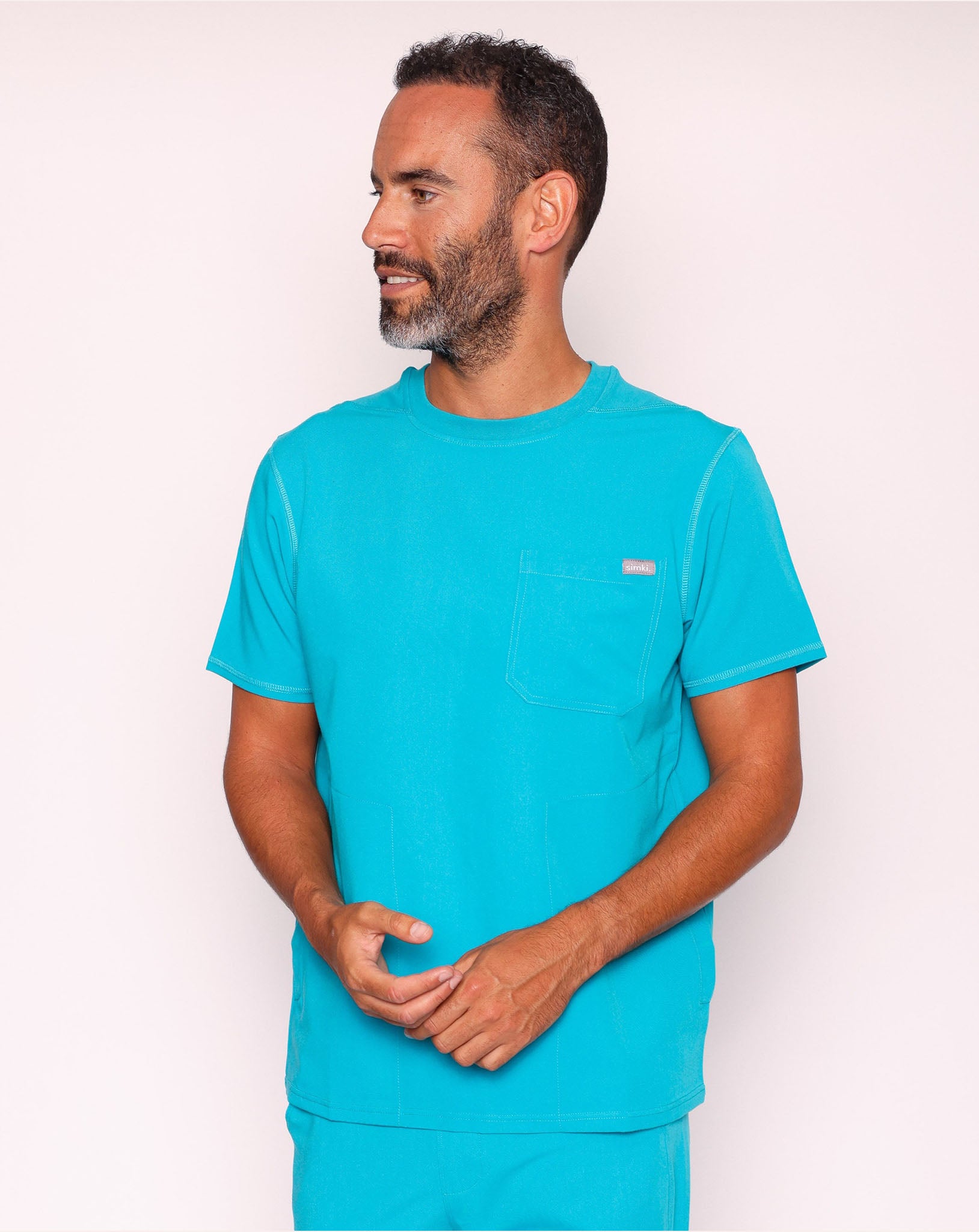 Miles One Pocket Scrub Top