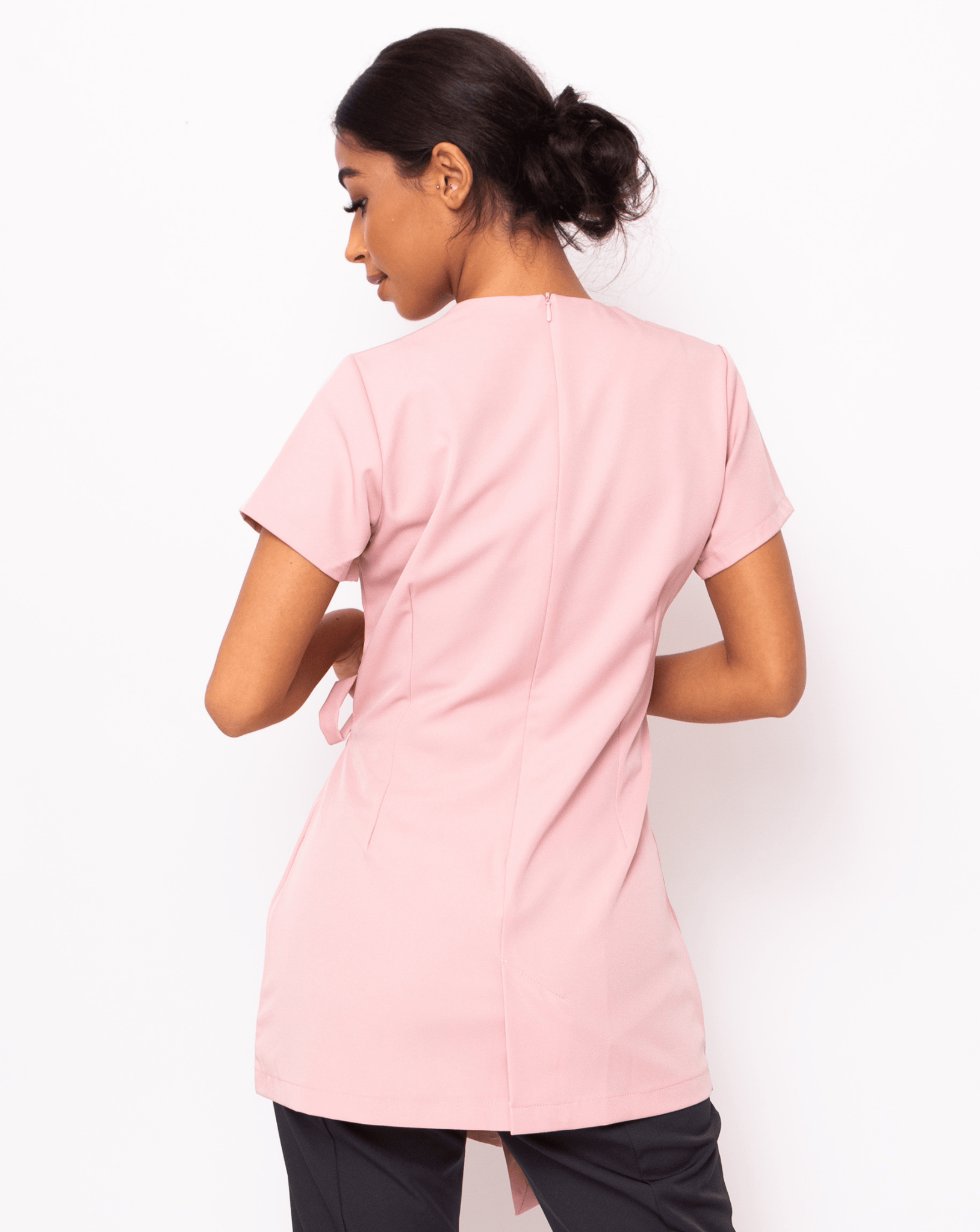 Tranquility Round Neck Beauty Tunic - Blush