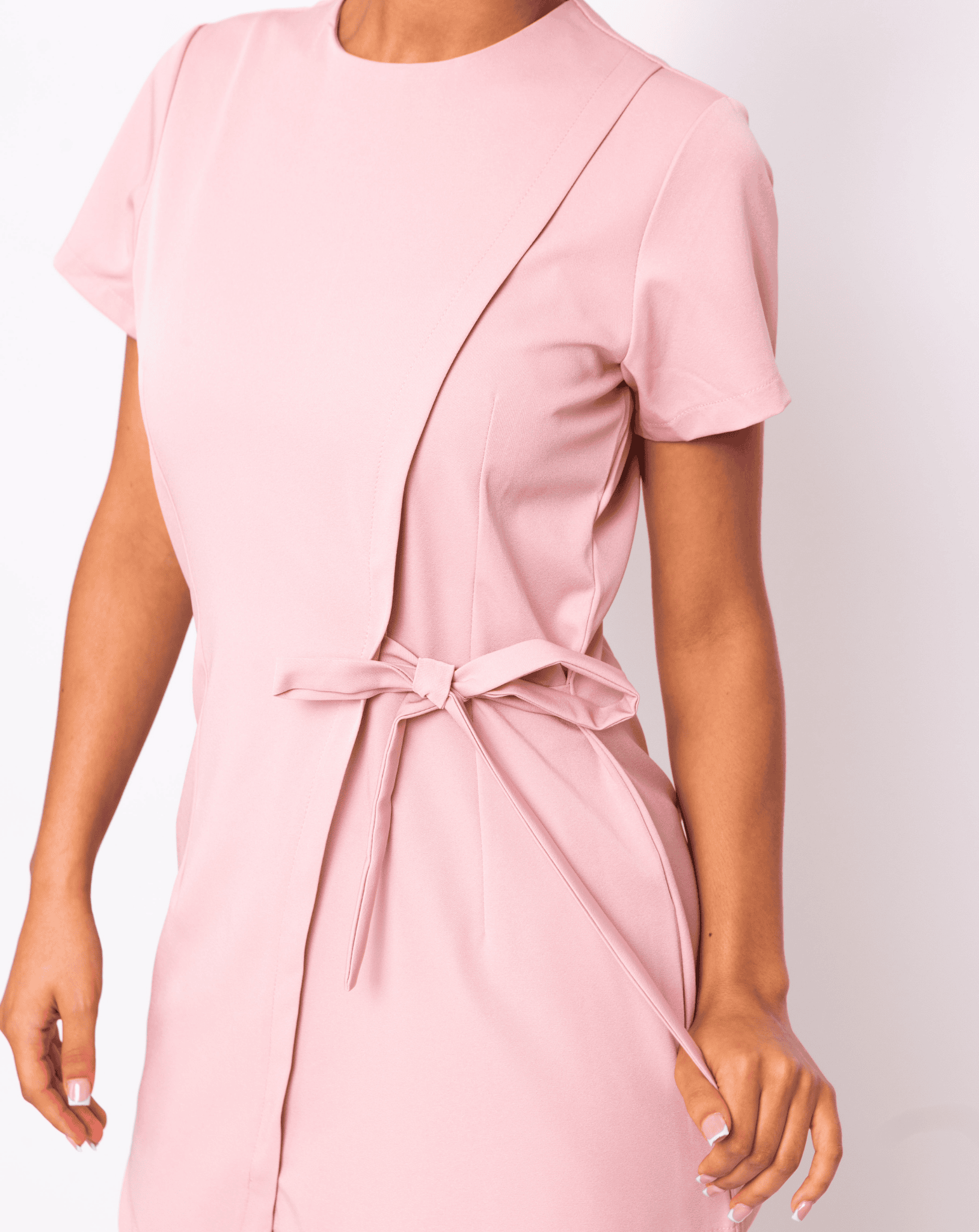 Tranquility Round Neck Beauty Tunic - Blush