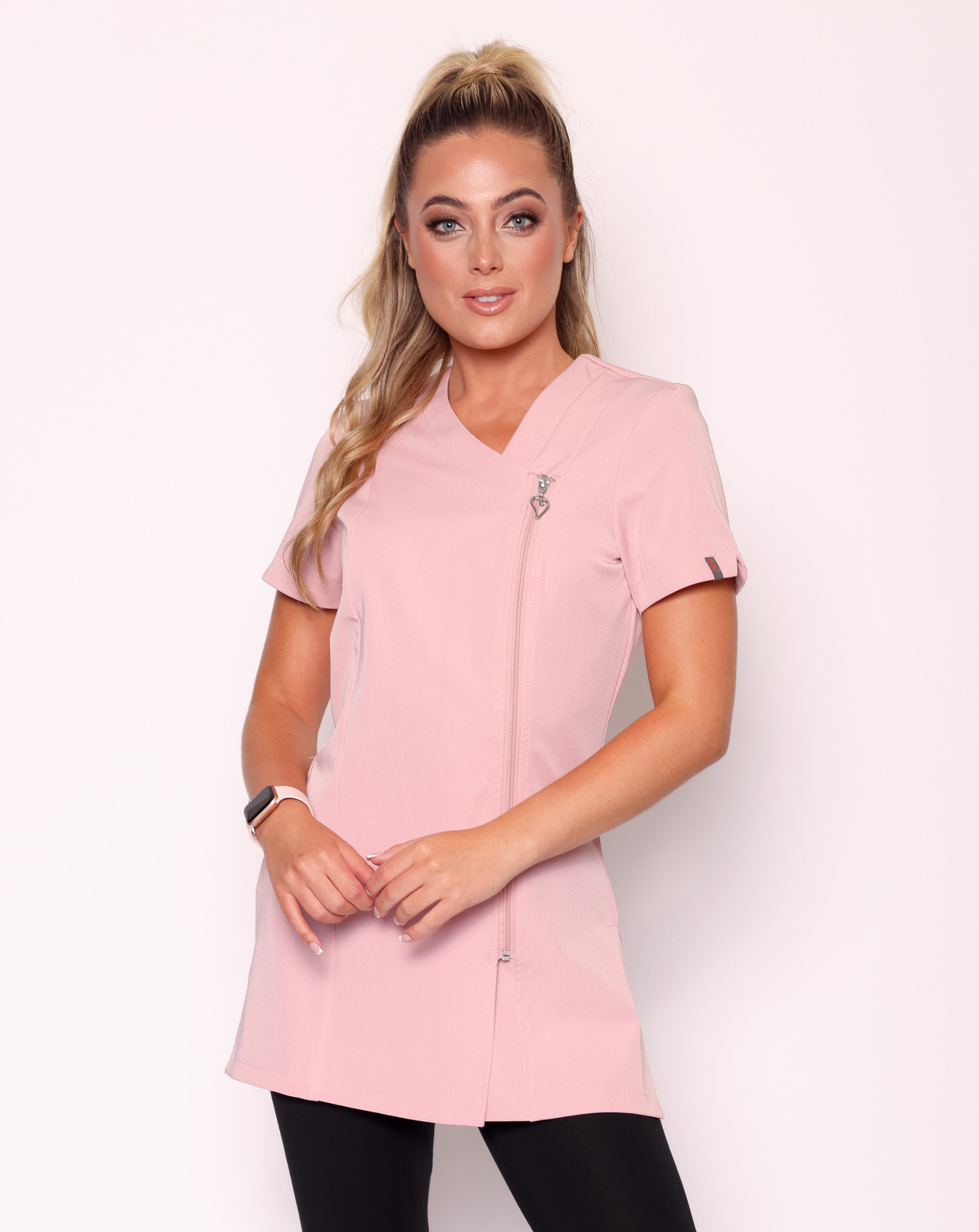 Belle Asymmetric Beauty Tunic - Blush