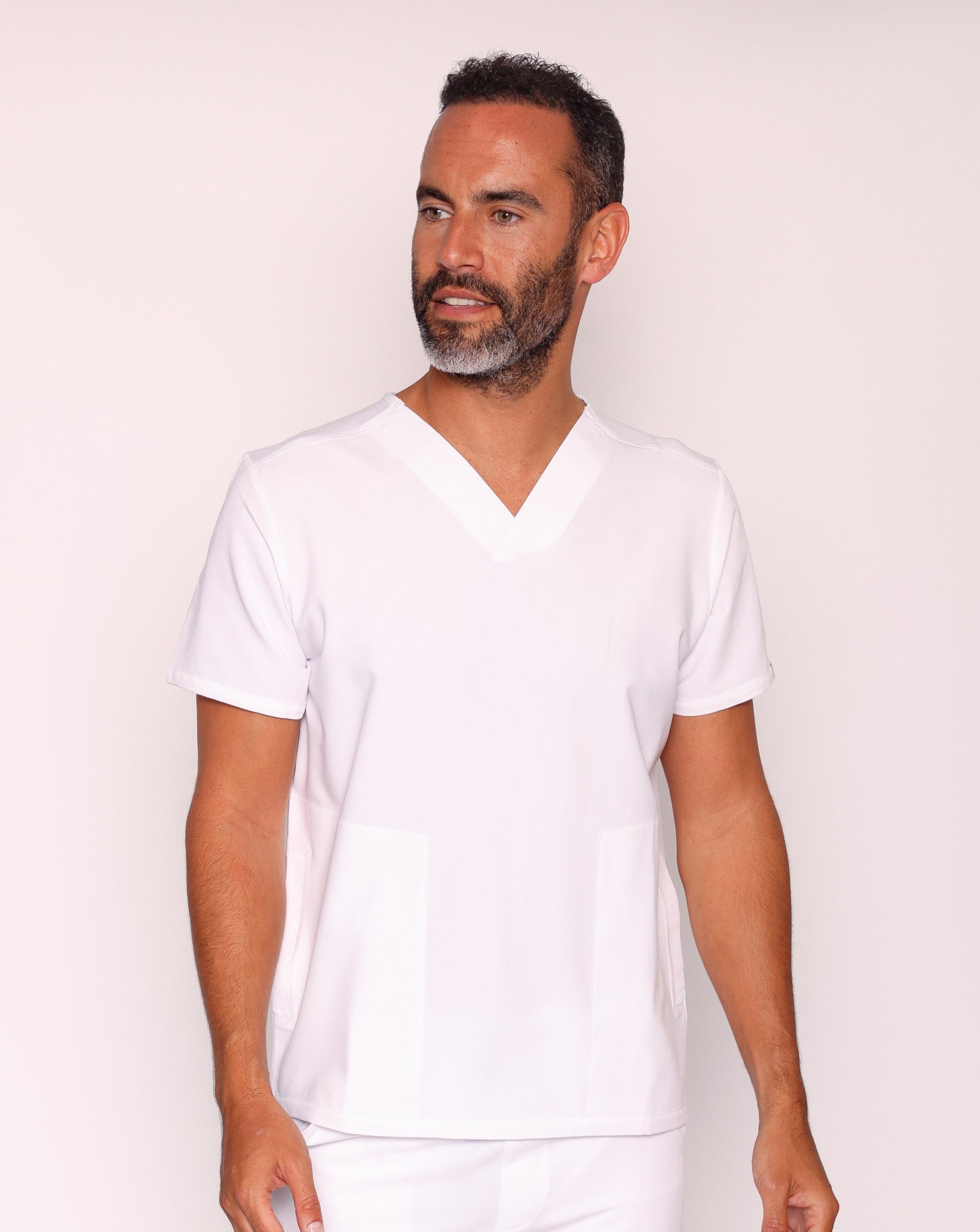 Oscar Scrub Top - White