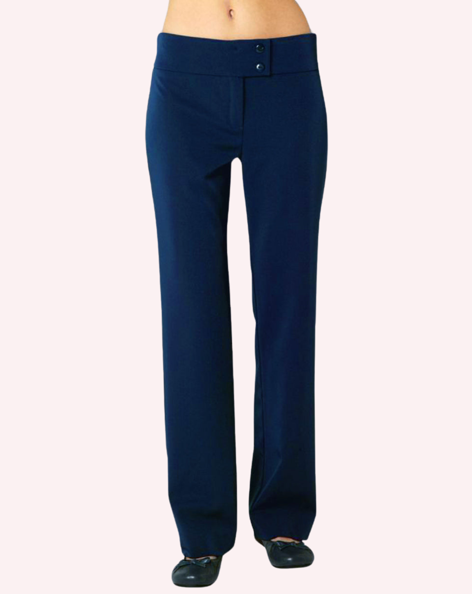 Fusion Wide Leg Work Trousers - Navy