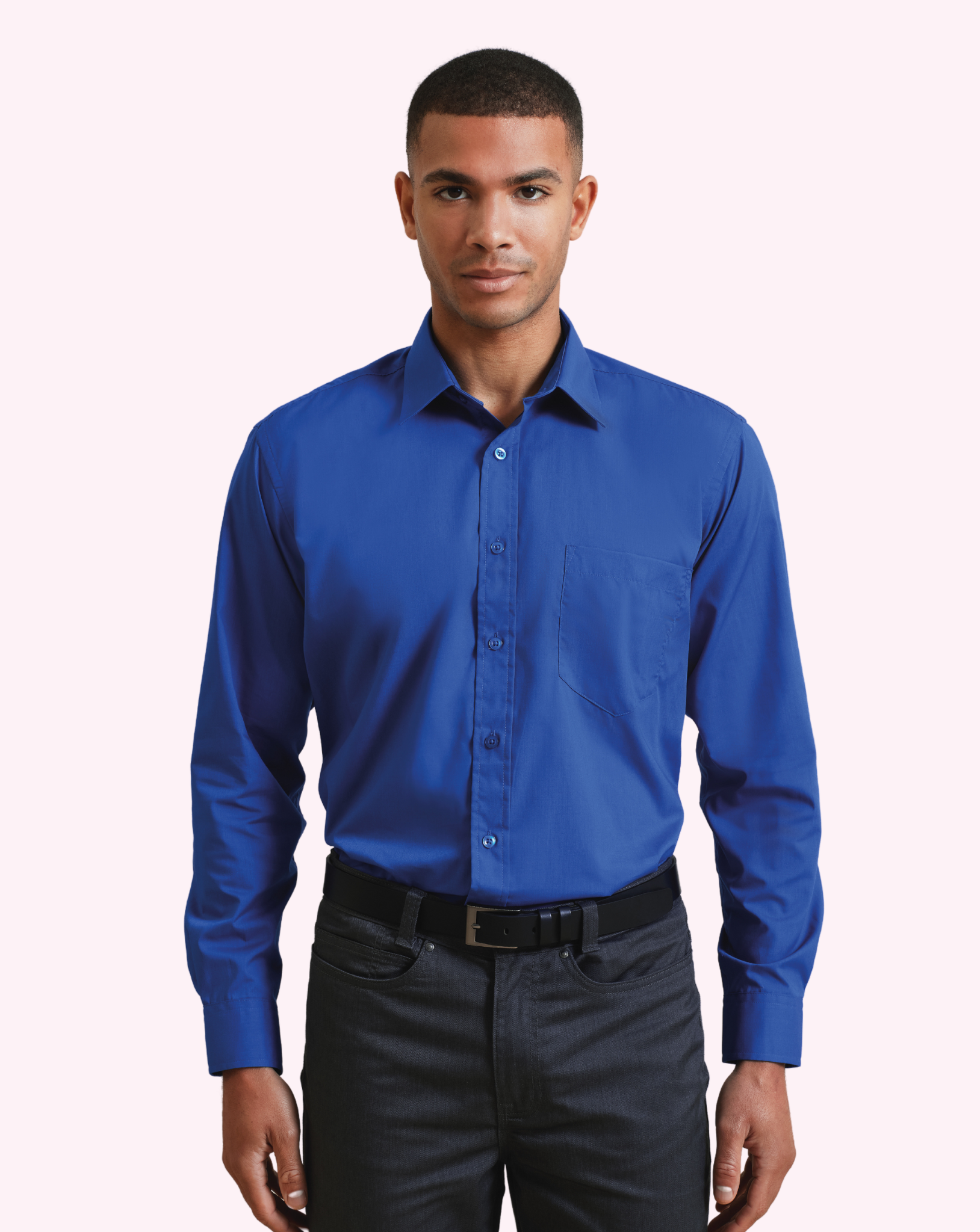 Premier Long Sleeve Poplin Shirt Bright Colours