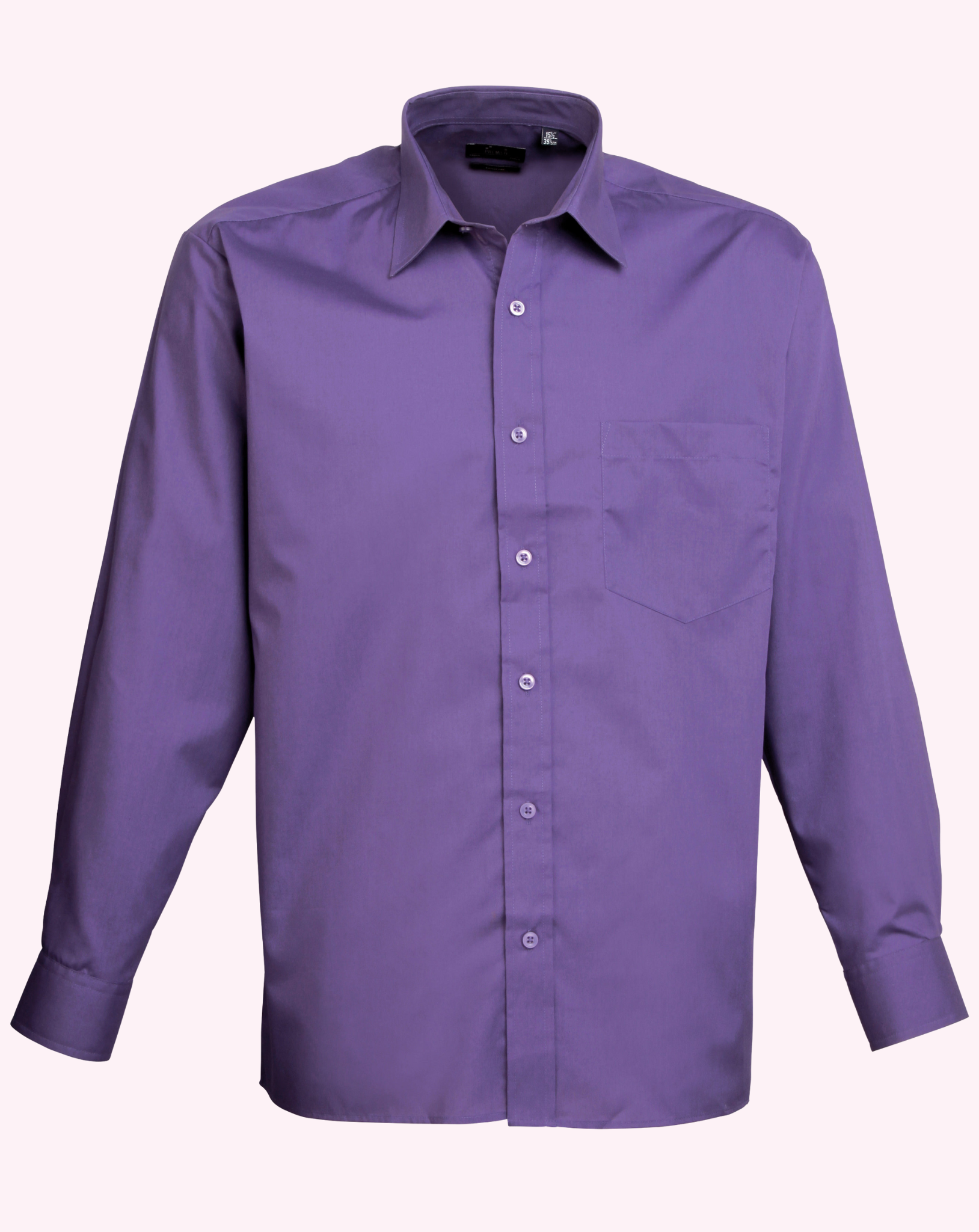 Premier Long Sleeve Poplin Shirt Bright Colours