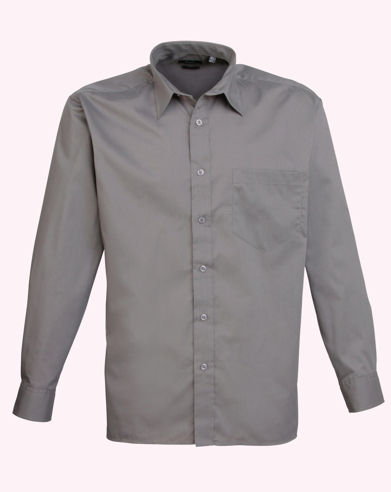 Premier Long Sleeve Poplin Shirt Muted colours