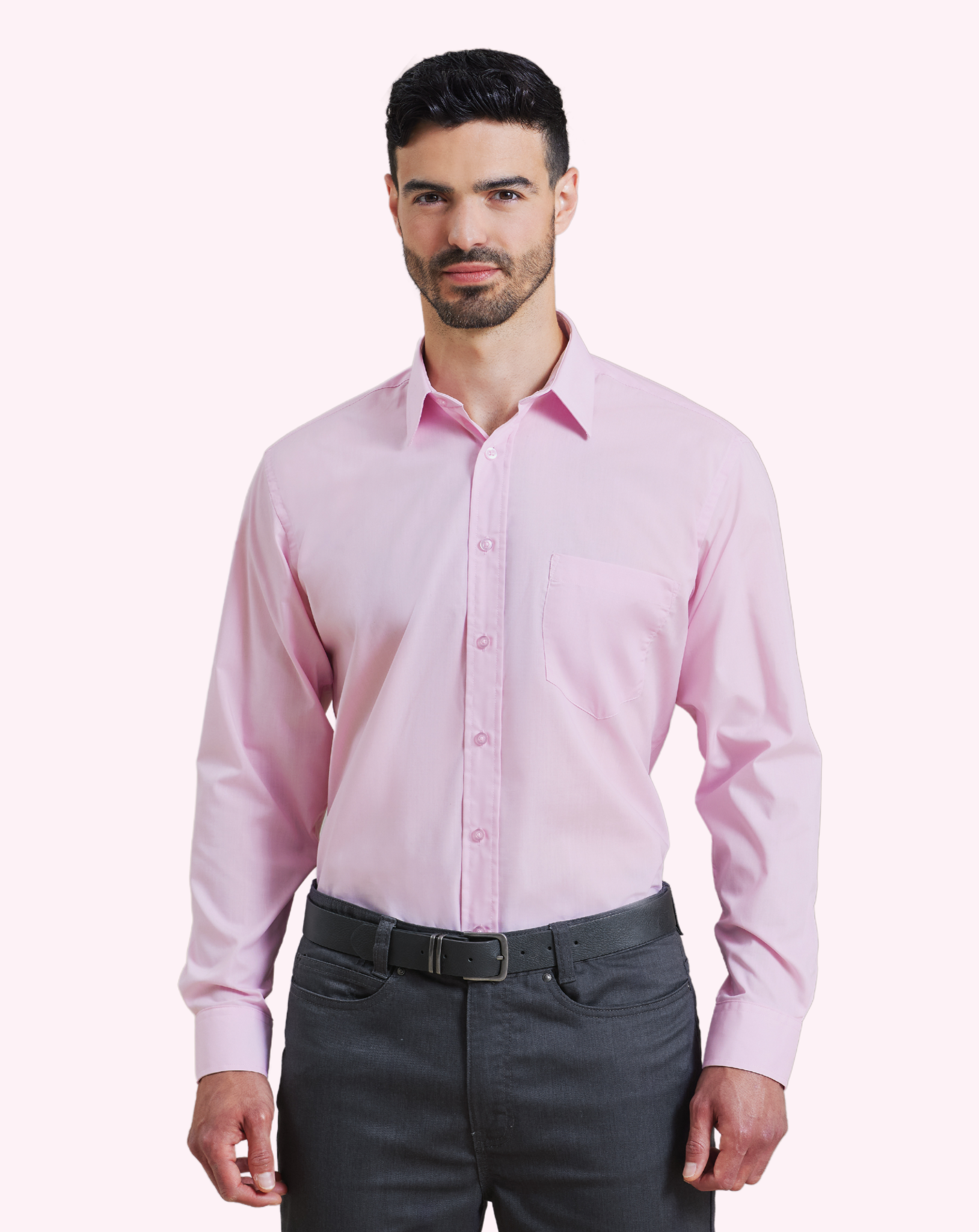 Premier Long Sleeve Poplin Shirt Pastel Colours