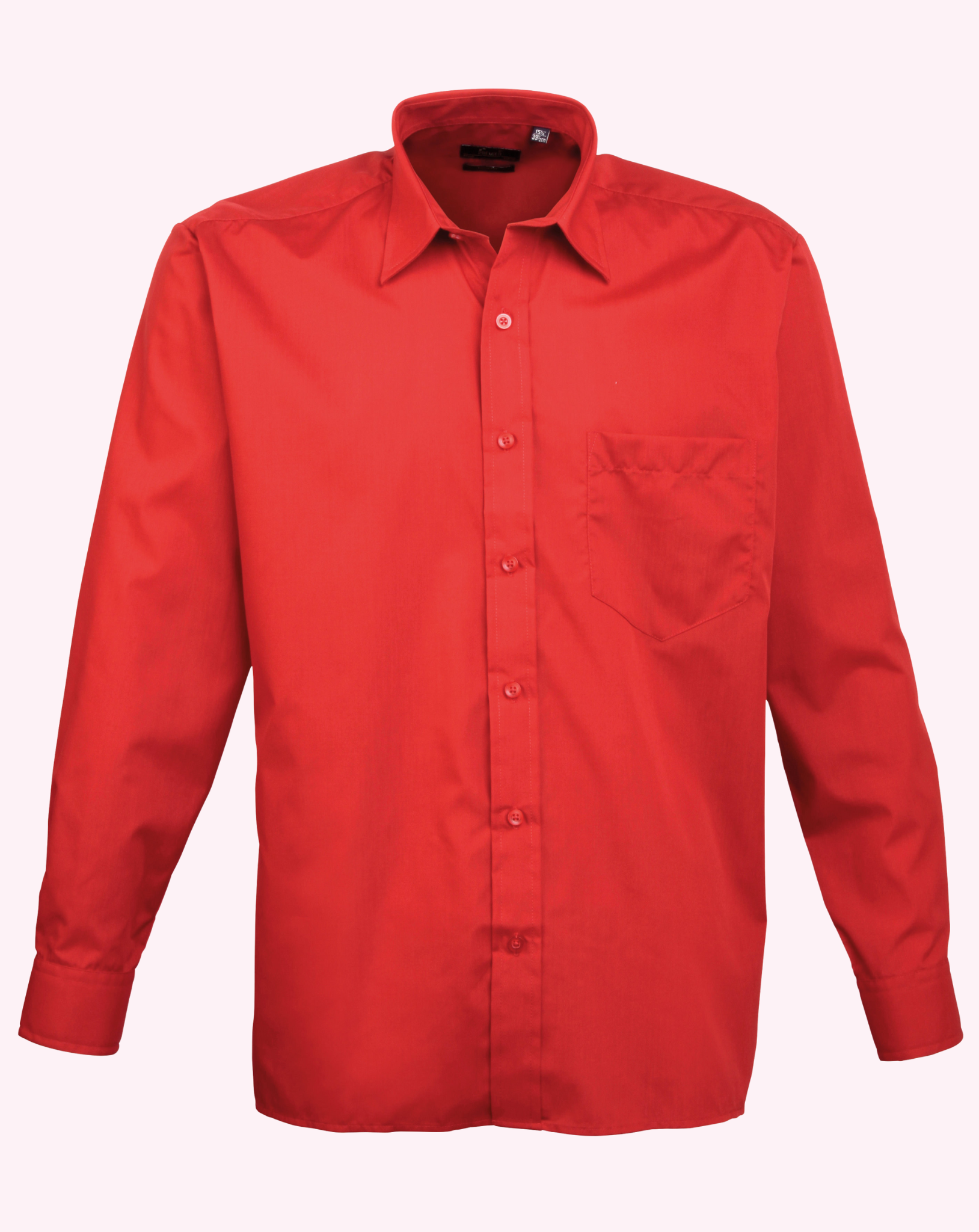 Premier Long Sleeve Poplin Shirt Bright Colours