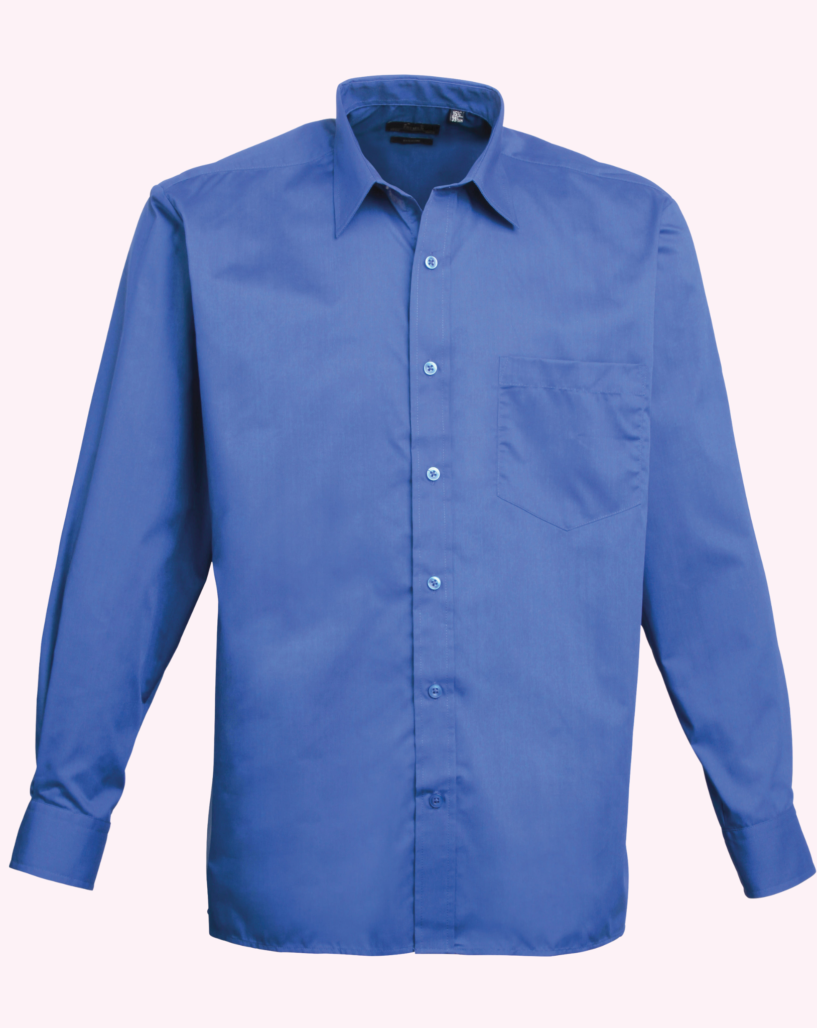 Premier Long Sleeve Poplin Shirt Bright Colours