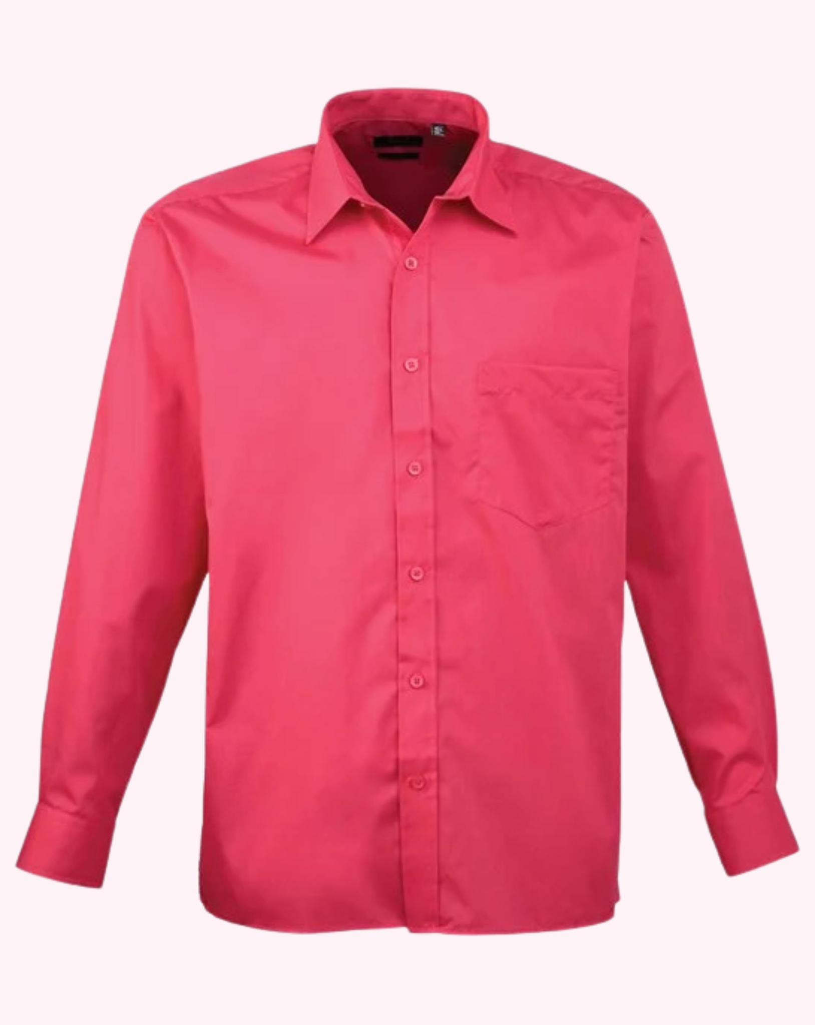 Premier Long Sleeve Poplin Shirt Bright Colours