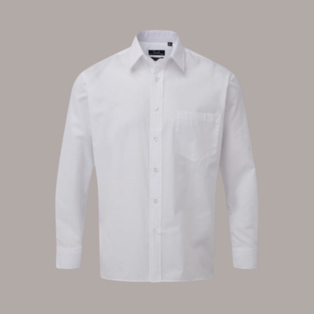 Premier Long Sleeve Poplin Shirt Muted colours