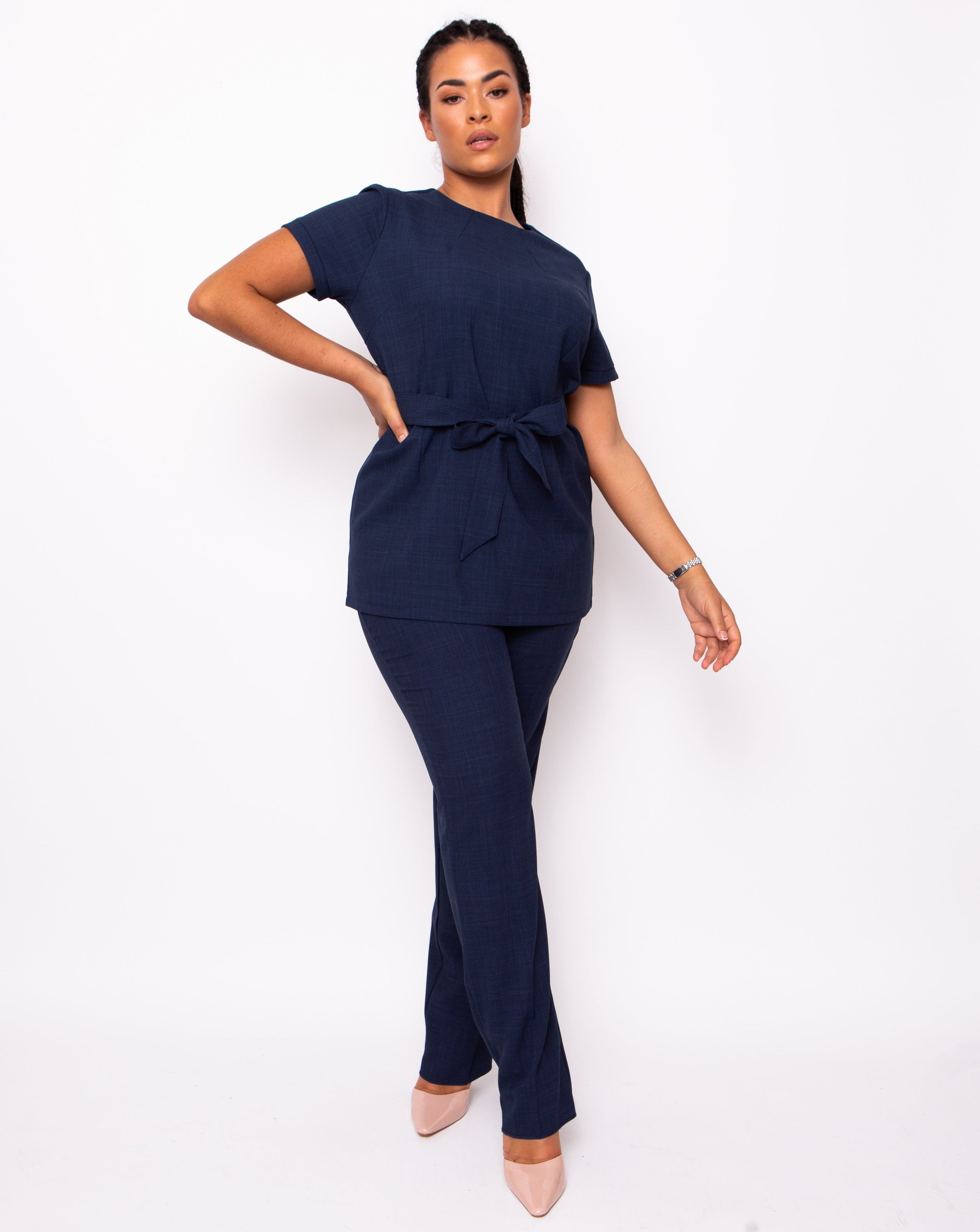 navy beauty tunic with trousers