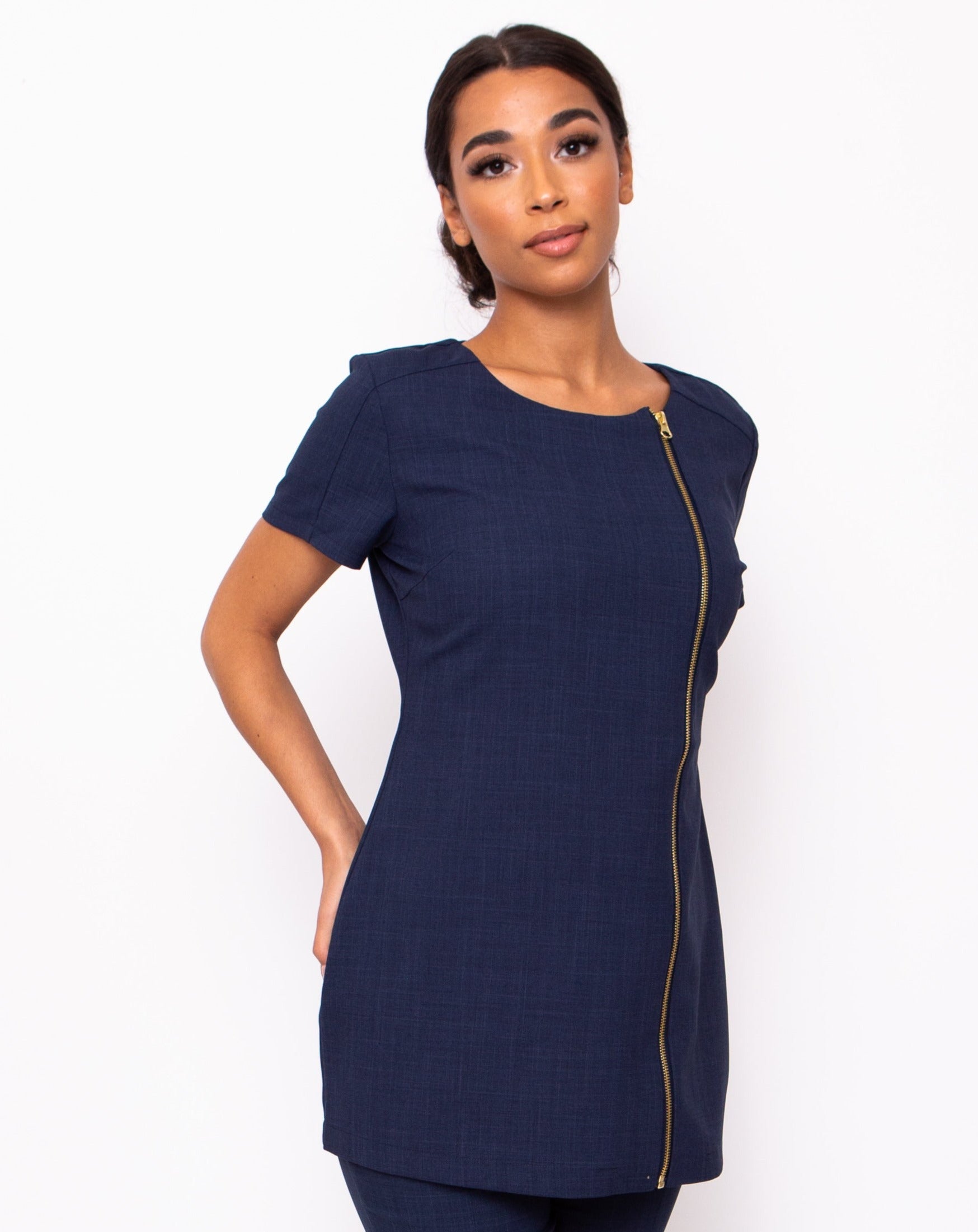 Hero Round Neck Tunic - Midnight Navy