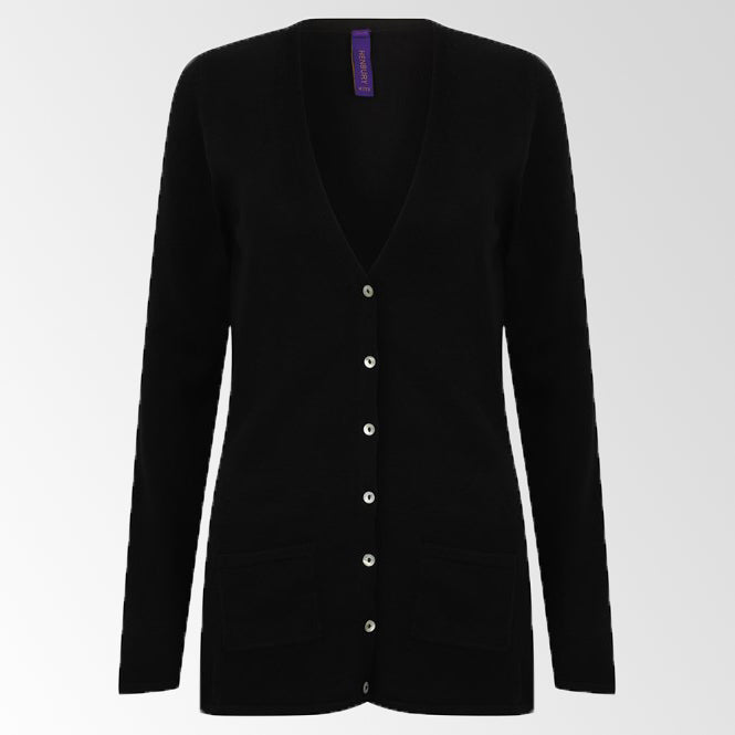 V Neck Button Front Cardigan