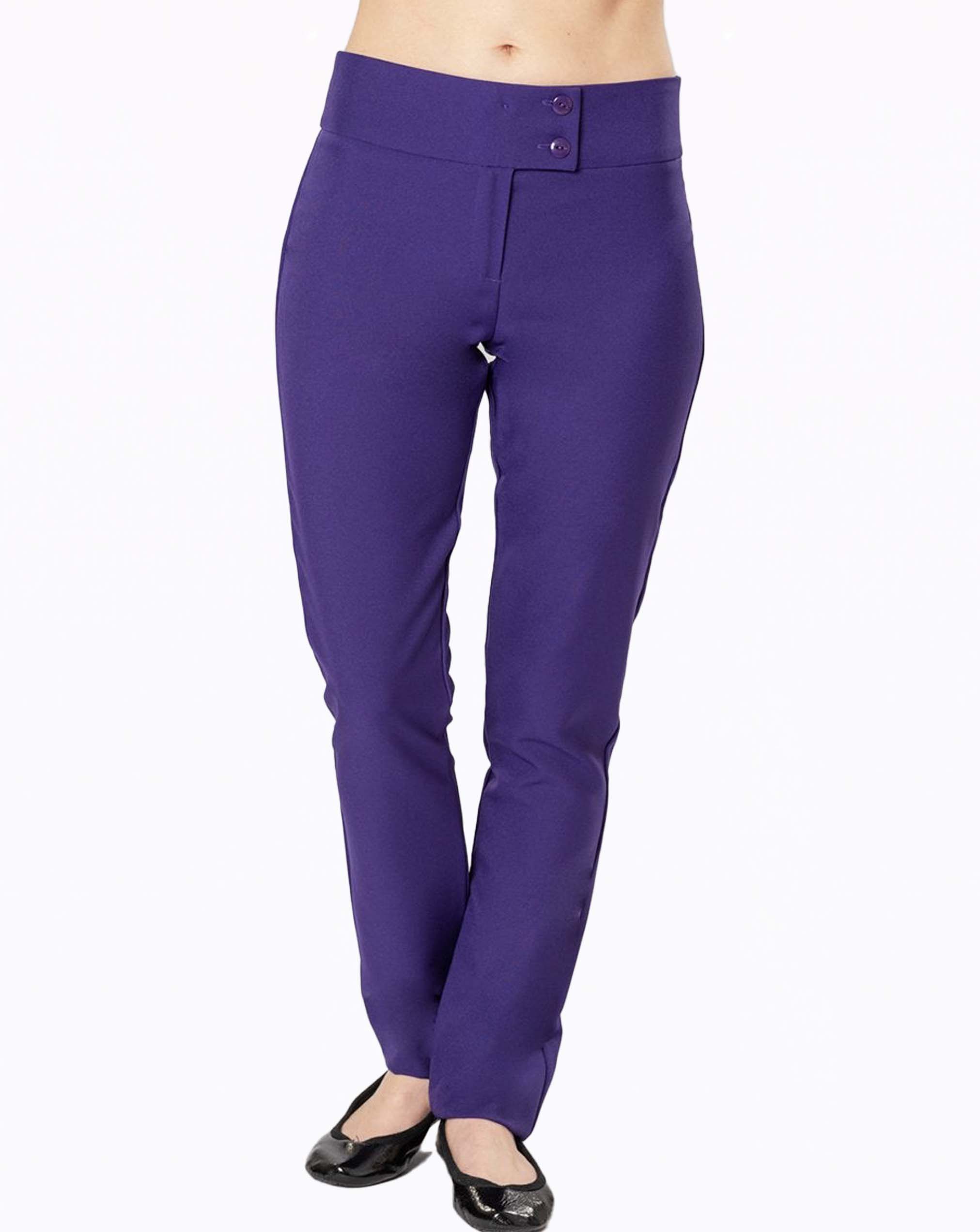 Fusion Skinny Fit Work Trousers - Plum