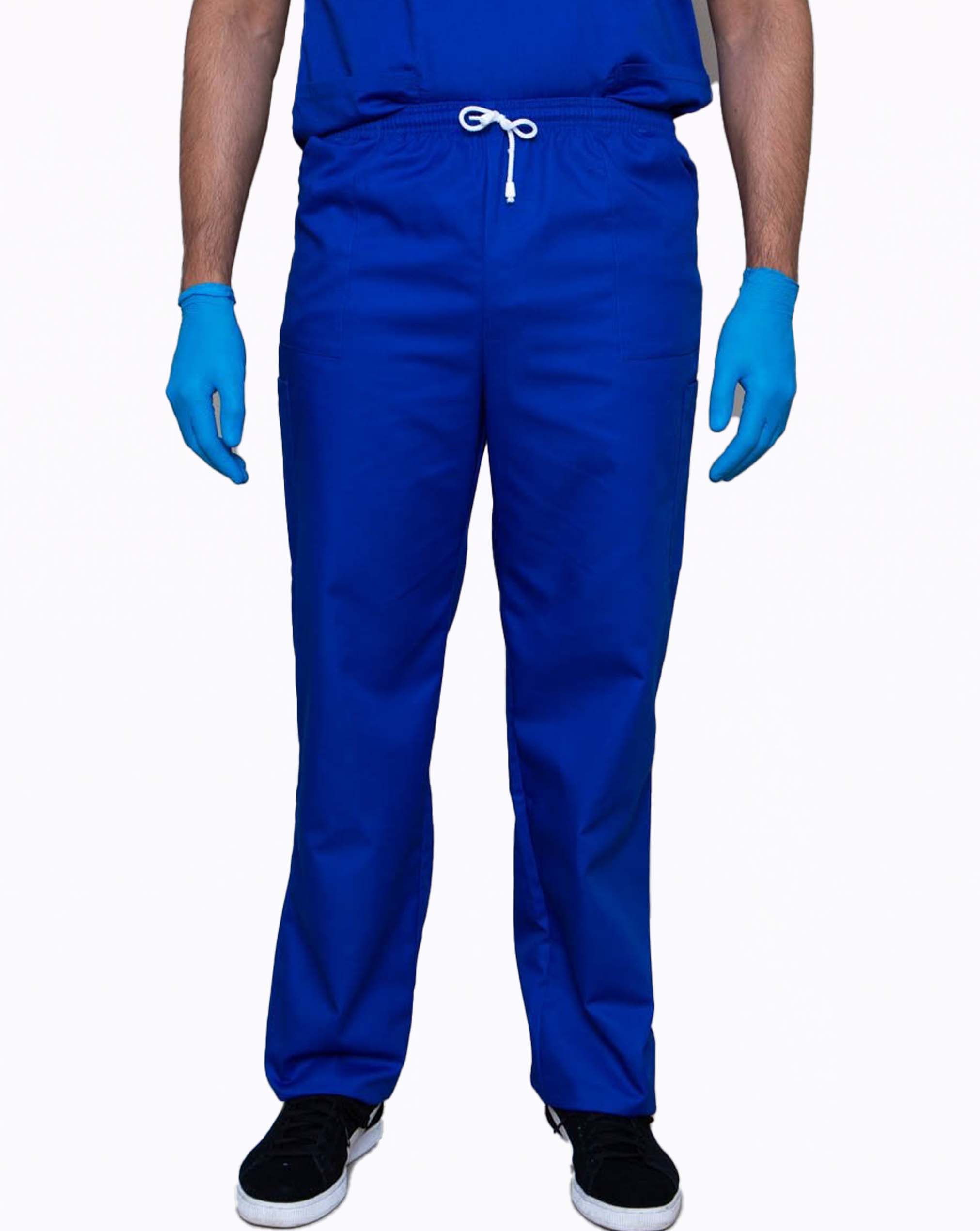 Mawson Unisex Drawstring Scrub Trousers (Polycotton) - Electric Blue