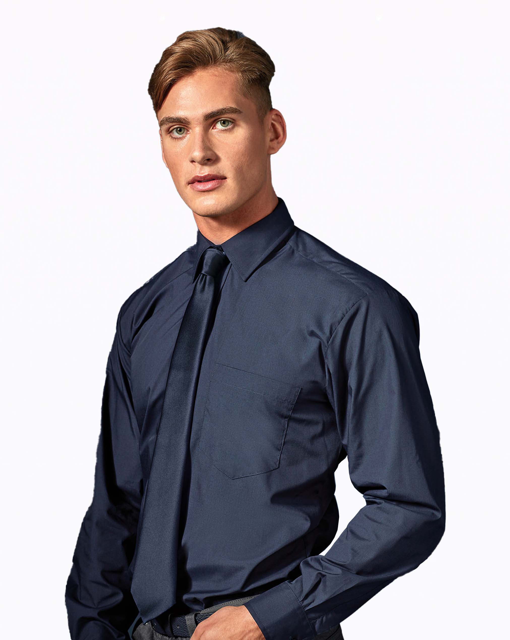 Premier Long Sleeve Poplin Shirt Bright Colours