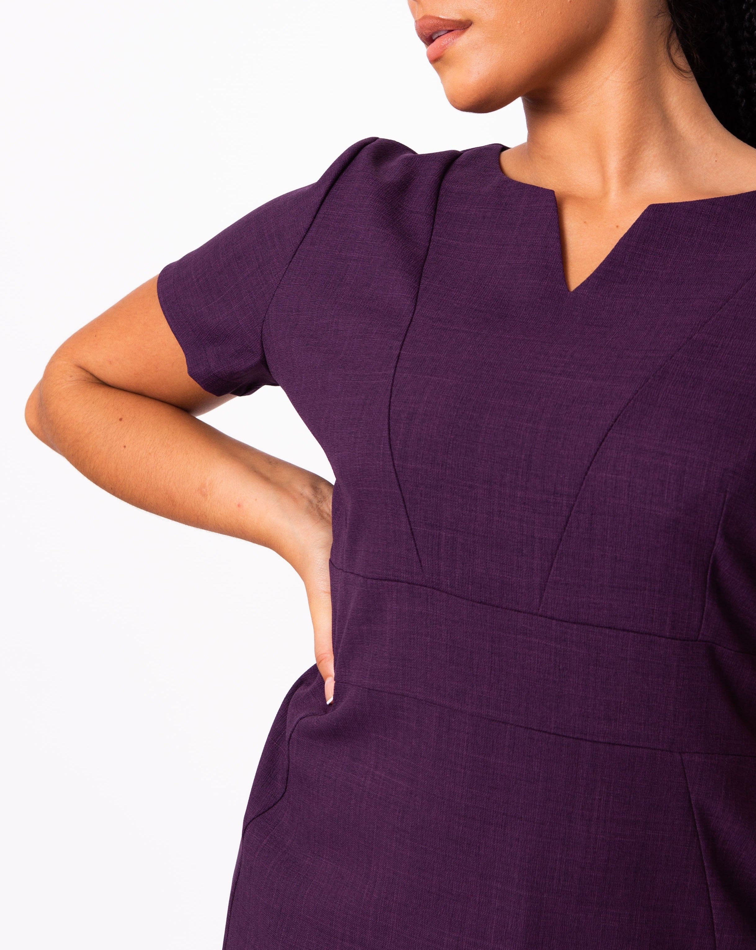 plum princess seam beauty tunic