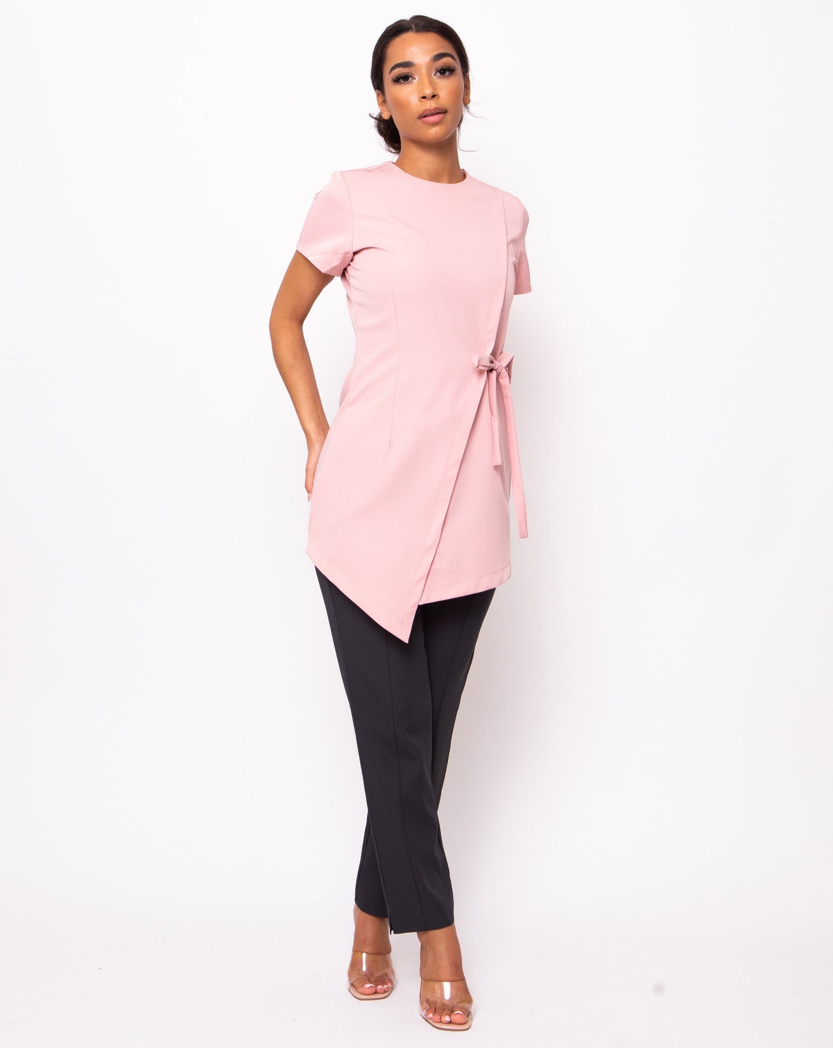 Tranquility Round Neck Blush Pink Beauty Tunic | Blush Pink Beauty ...