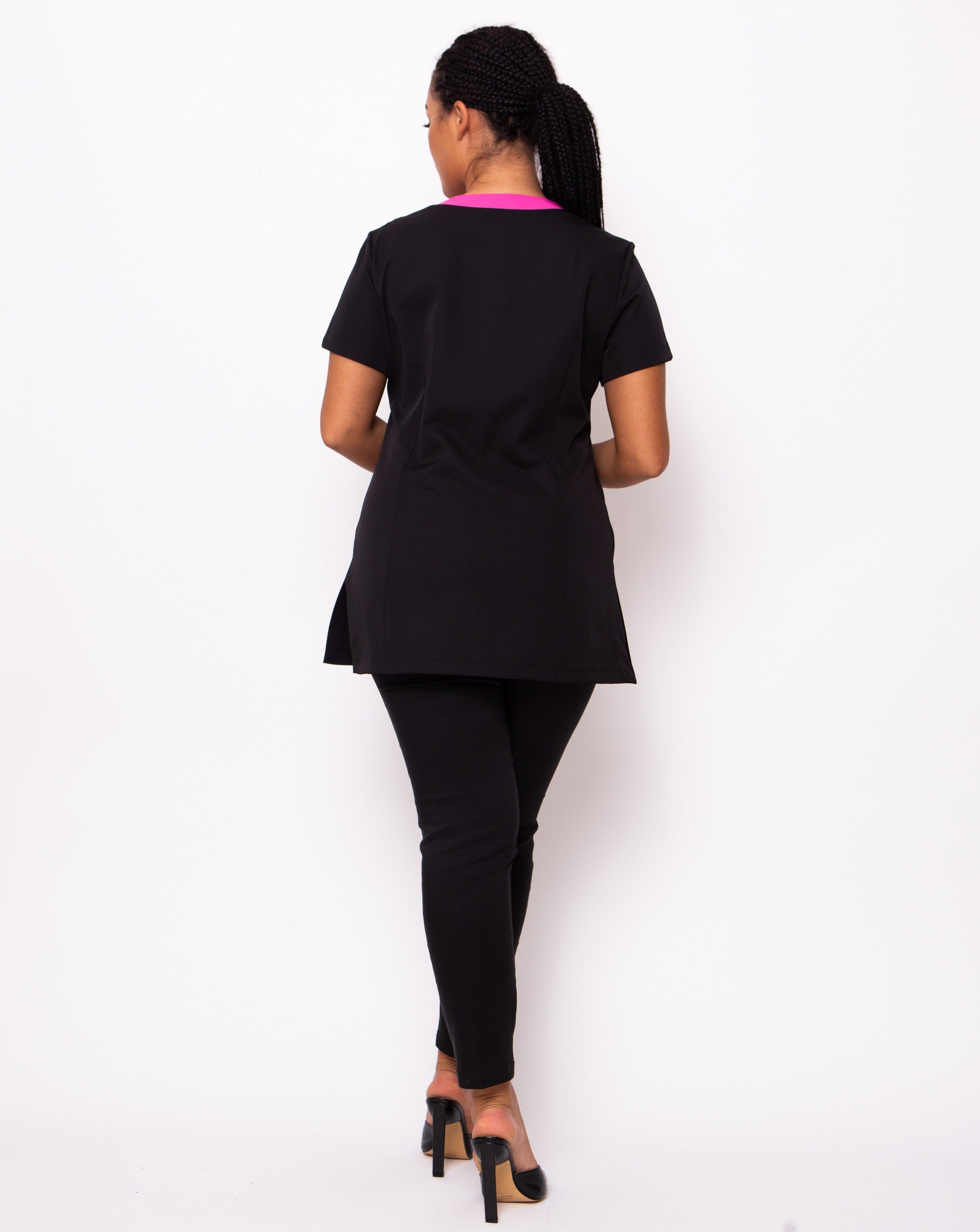  black hairdressing tunic